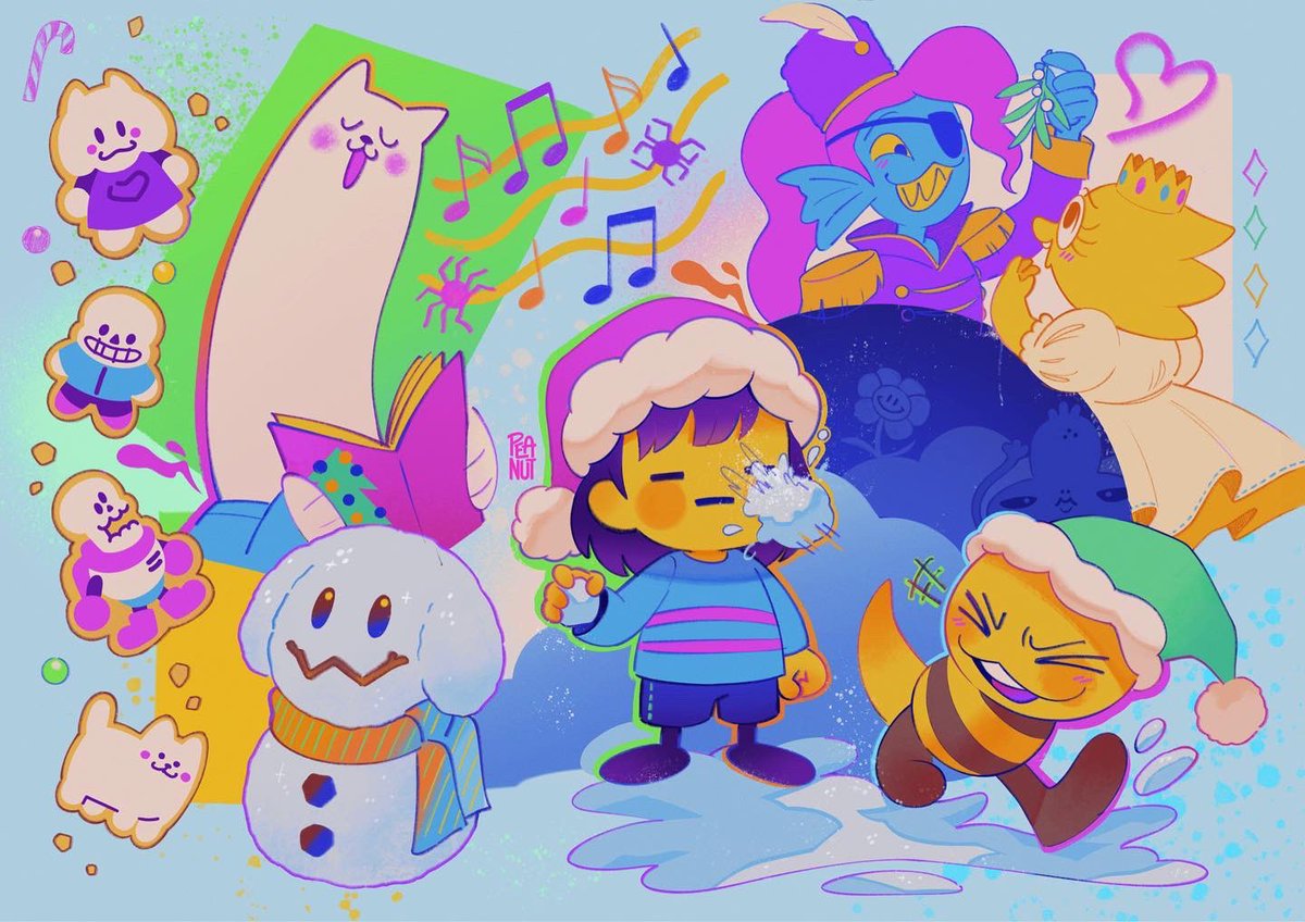 Happy Holidays!! ✨🎄

#undertale #digitalart #Christmas #fanart