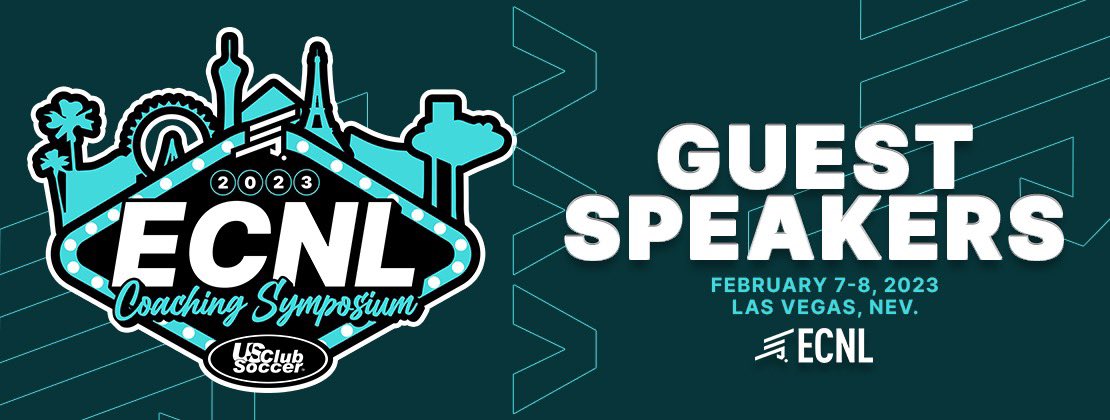 ECNL Announces Dates and Speakers for 2023 Coaching Symposium

🗓️: Feb. 7-8, 2023 
📍: Las Vegas, Nev. 
🗣️ Speaker Bios: bit.ly/3WvriiF
🔗 Registration: bit.ly/3hXwXPL