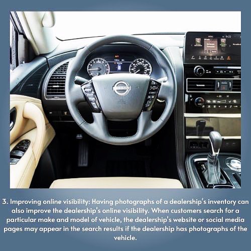 CarData_us's tweet photo. Here are several reasons why it’s important to have your inventory photographed 📸🚘

#carphoto #inventory #inventorymanagement #photgrapher #merchandising #carpost #photographer https://t.co/lXlLp3P5PU