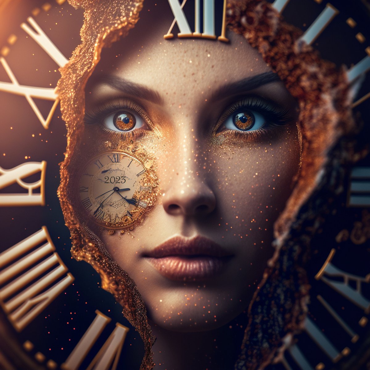 ✨NEW!✨ 🍾
Special New Year Drop!

Time of New Year
1 $XTZ on <a href="/objktcom/">objkt</a> 

New year is the glittering light to brighten the dream-lined pathway of future.
-Munia Khan
⬇️Link