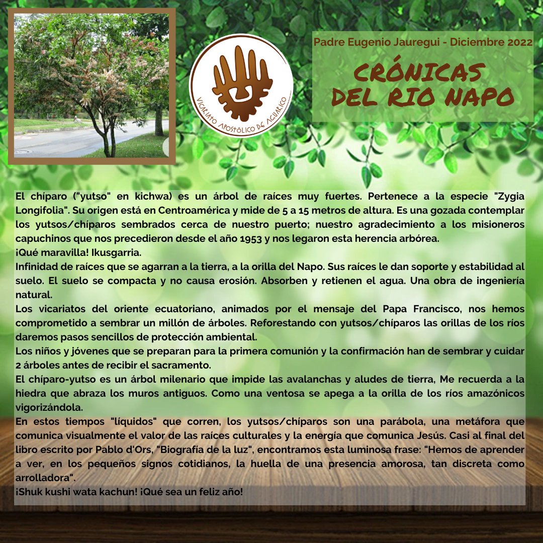 🌳Crónicas del Rio Napo, Diciembre 2022. Padre Eugenio Jauregui. Yutso - Chíparo