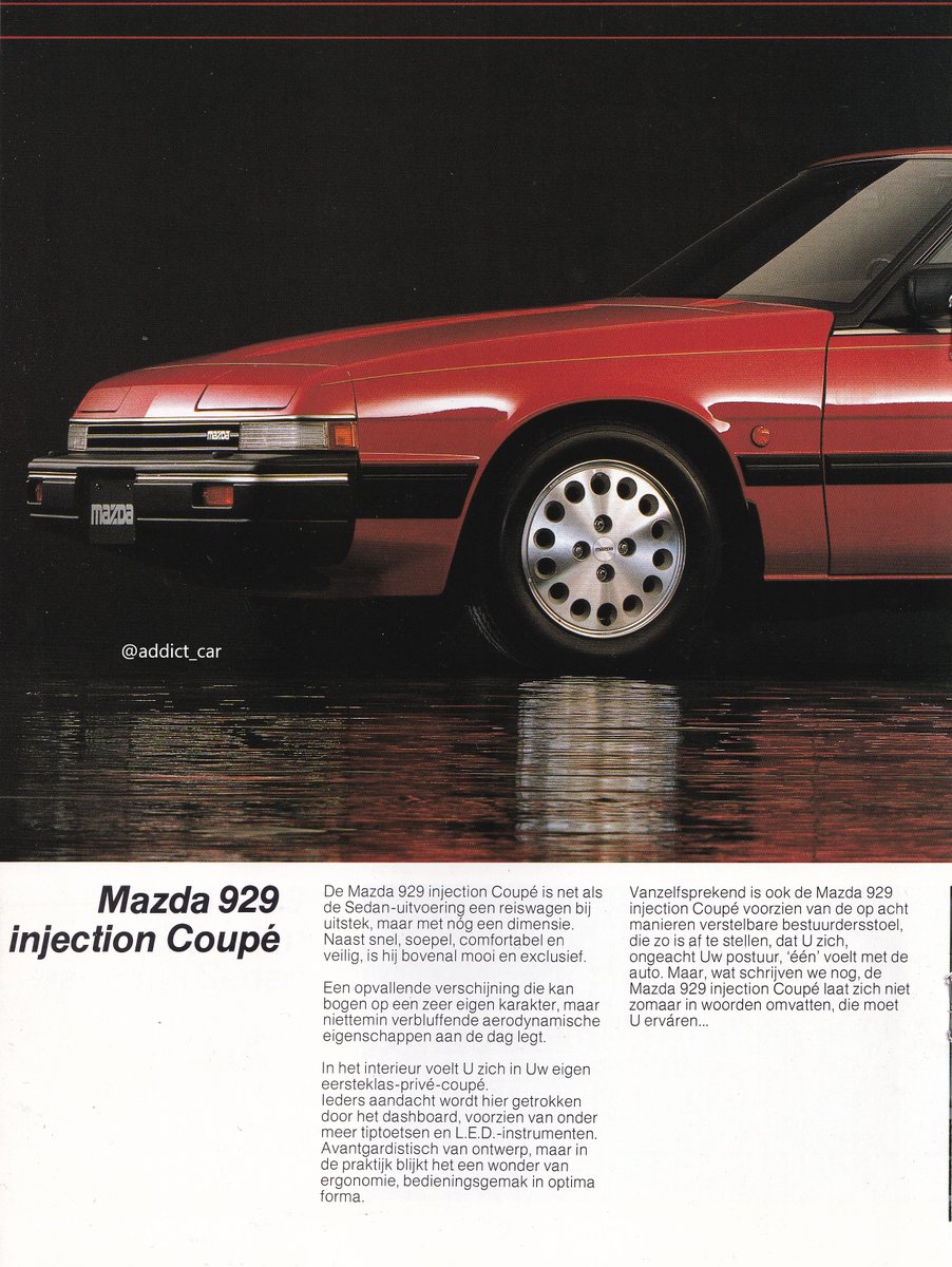 The 4th generation of Mazda 929 included a stylish rear-wheel