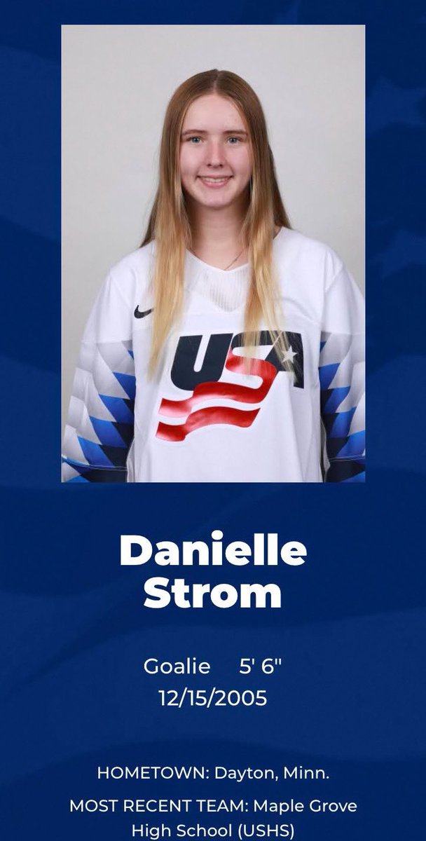 MGgirlshockey's tweet photo. @MG_Girls_Hockey is so Proud &amp; Excited for @strom_dani to be representing @usahockey in the 18U Women’s Worlds taking place in 🇸🇪

#enjoyeverymoment #safetravels #hardworkpaysoff #USA #alwaysproudofyou @MGActivities @CCXSports @OMGHA2k @ISD279 @maplegrovemngov @TommieWHockey https://t.co/ktLhpkiNoC