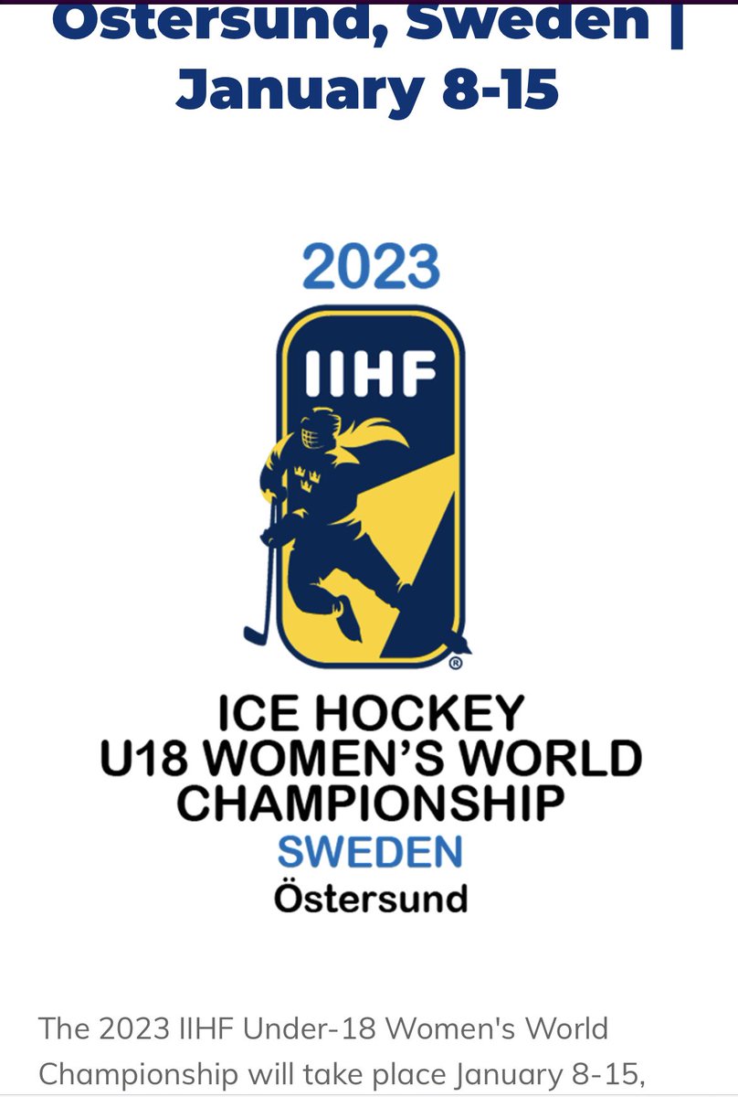 <a href="/MG_Girls_Hockey/">Crimson Girls Hockey Booster</a> is so Proud &amp; Excited for <a href="/strom_dani/">Dani Strom</a> to be representing <a href="/usahockey/">USA Hockey</a> in the 18U Women’s Worlds taking place in 🇸🇪

#enjoyeverymoment #safetravels #hardworkpaysoff #USA #alwaysproudofyou <a href="/MGActivities/">Crimson Activities</a> <a href="/CCXSports/">CCX Sports</a> <a href="/OMGHA2k/">Osseo Maple Grove Hockey</a> <a href="/ISD279/">Osseo Area Schools</a> <a href="/maplegrovemngov/">CityofMapleGrove, MN</a> <a href="/TommieWHockey/">St. Thomas Women's Hockey</a>