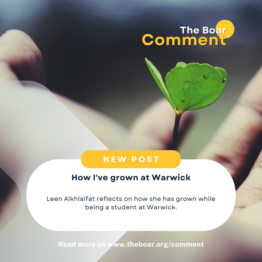 BoarComment's tweet image. Leen Alkhlaifat comments: "University has allowed me to discover myself and I'll always be grateful for it"

Read the article: linktree in bio

Image: Image: name_ gravity / Unsplash

#university #universitylife