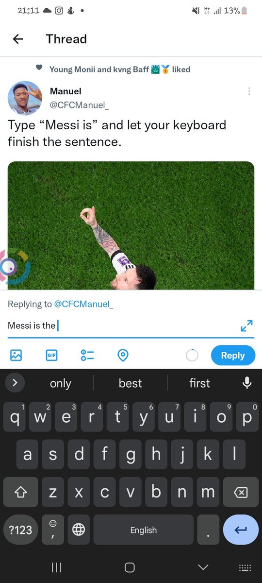 dagrine4's tweet photo. @CFCManuel_ Messi is the https://t.co/Z50Lb2xor6