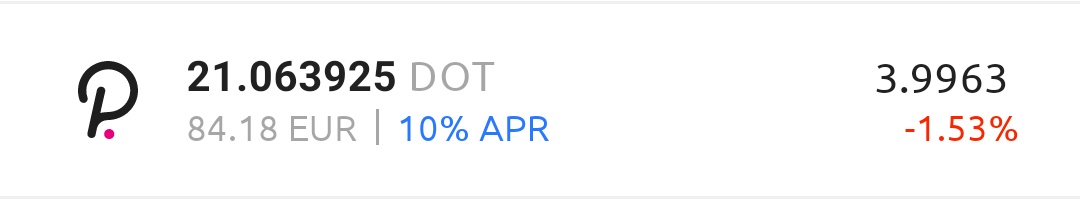 DutchCryptoShit's tweet photo. After only 3 days of trading i already met my weekly goal of dubbeling the amount of $dot . At the moment of writing after day 3 we are currently 101,99% up on our initial start amount.@Polkadot #PolkaDot https://t.co/W6973bJZTX