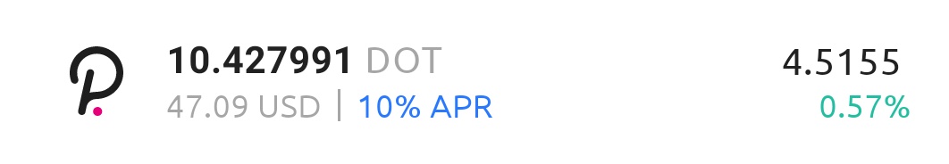 DutchCryptoShit's tweet photo. After only 3 days of trading i already met my weekly goal of dubbeling the amount of $dot . At the moment of writing after day 3 we are currently 101,99% up on our initial start amount.@Polkadot #PolkaDot https://t.co/W6973bJZTX