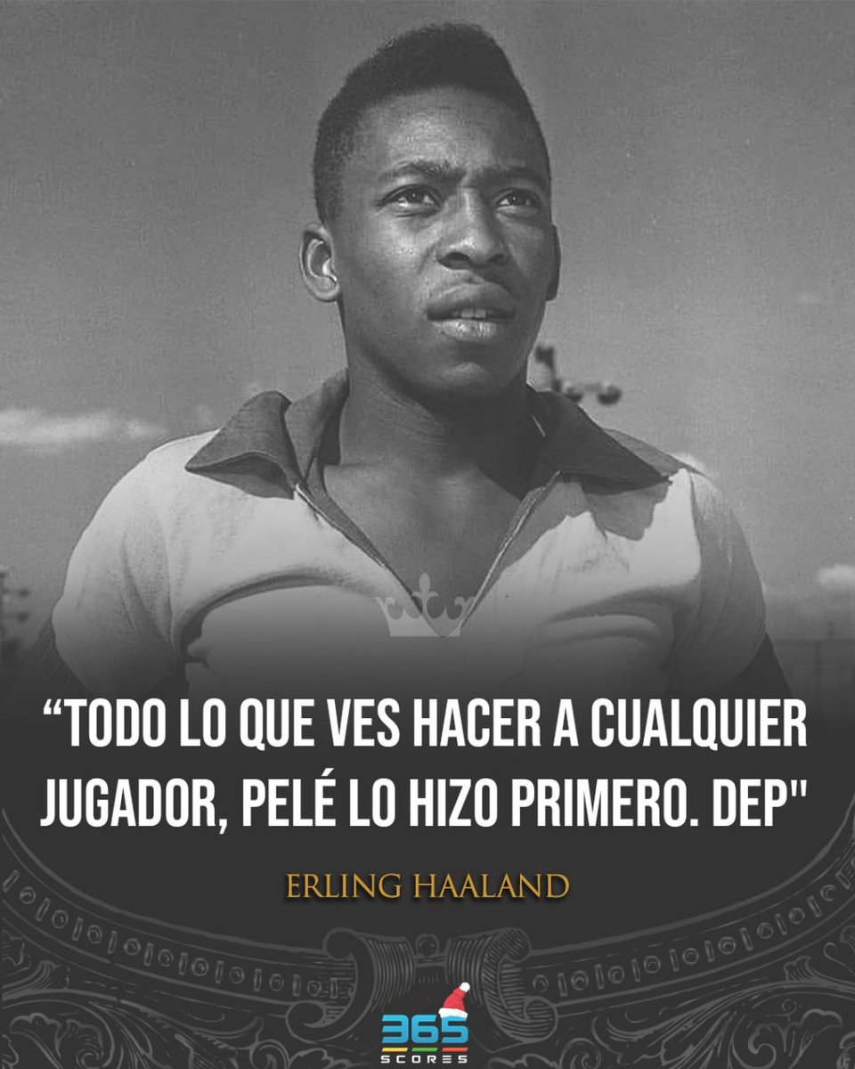 365ScoresApp's tweet photo. Erling Haaland entendió todo. ¡TODO LO HIZO PRIMERO PELÉ! https://t.co/j4Pf5T3E7W