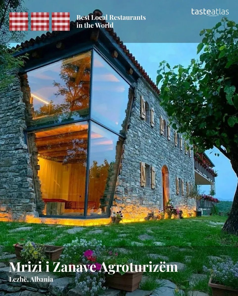 TasteAtlas's tweet photo. TasteAtlas Best Local Restaurants in the World: Mrizi i Zanave
📍Lezhe, Albania 🇦🇱

Only the best and most reliable local restaurants carry the mark of three TasteAtlas tablecloths.

https://t.co/q11LC4rpvV https://t.co/GVex4PvD9z