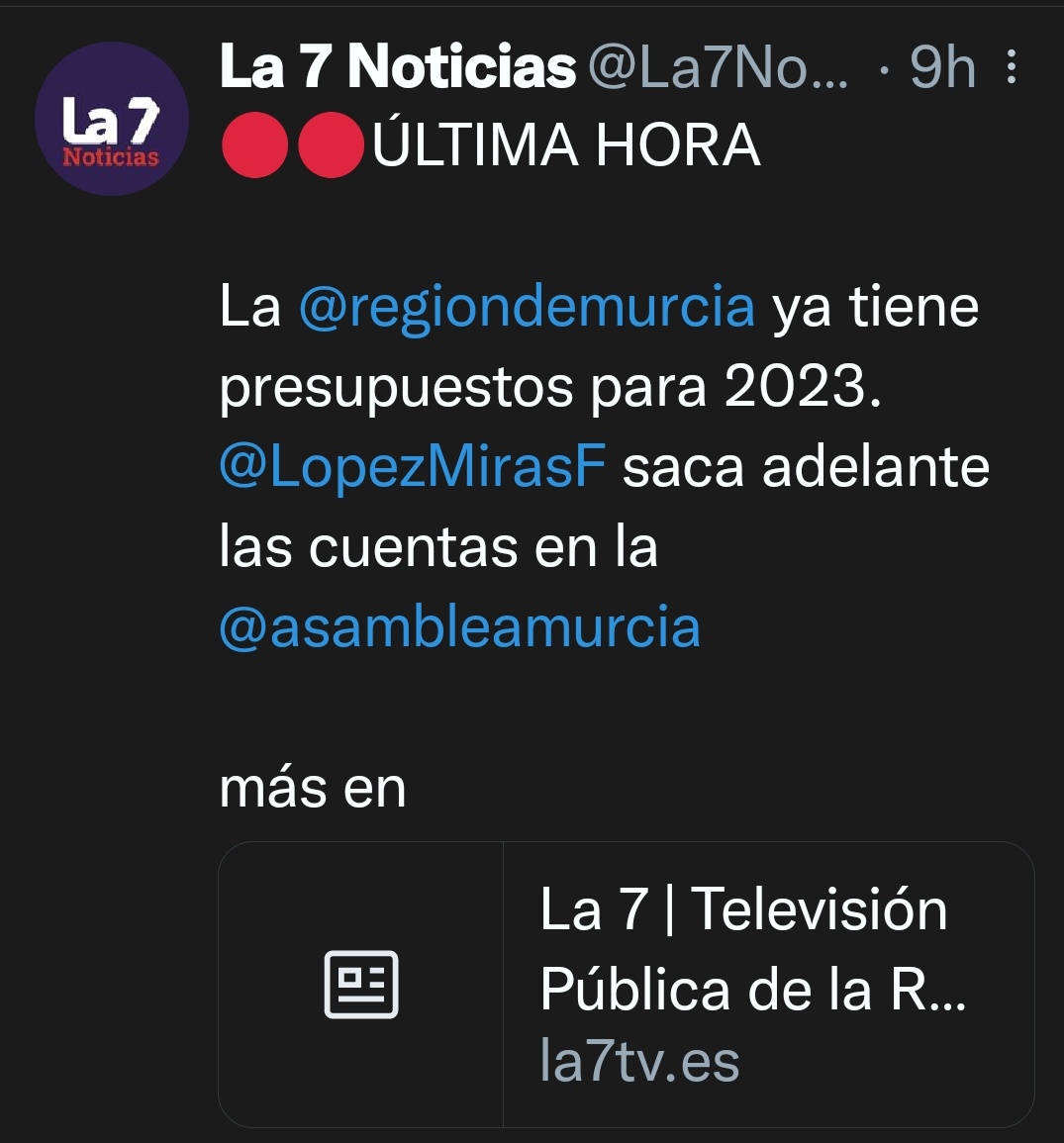 antonioh2003's tweet photo. @murcianico79 @eldiariomurcia 3 tuits 3 de @LopezMirasF y la aprobación de los presupuestos, 3 tuits. 
#TeleMiras https://t.co/ejQMMTZxou