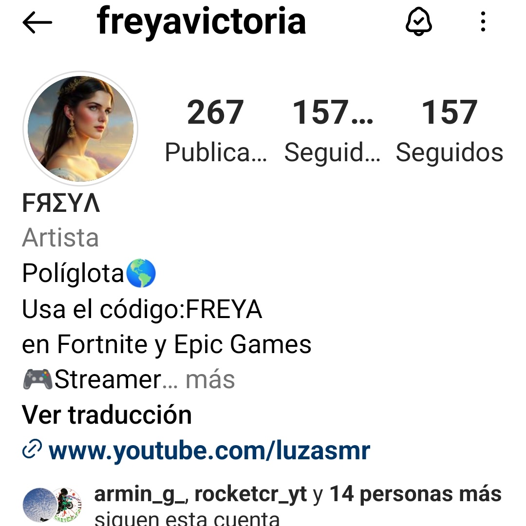 Jhon_Connor800's tweet photo. Ya vieron las fotos que se puso @freyavictoria como foto de perfil en sus dos cuentas de Instagram 😍😍💜👑??
#Queenfreya https://t.co/n2QkJlOQ1l