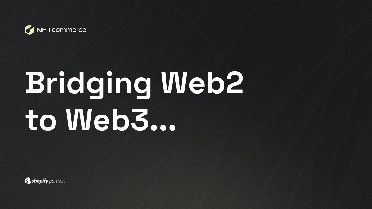 nftcommerce_app's tweet photo. As eCommerce continues to thrive in the digital age, it's crucial that we bridge the gap between #Web2 and #Web3 to fully realize the potential of decentralized technologies. By leveraging the power of blockchain and smart contracts, we can shape the future of Web3 eCommerce. https://t.co/85tey5lJye