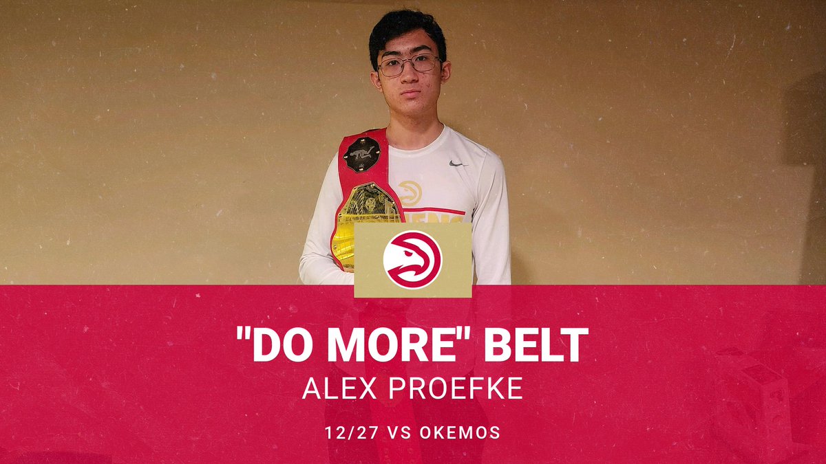 Alex earned our "Do More" Belt from his great defensive performance in our game against Okemos! #GoHawks