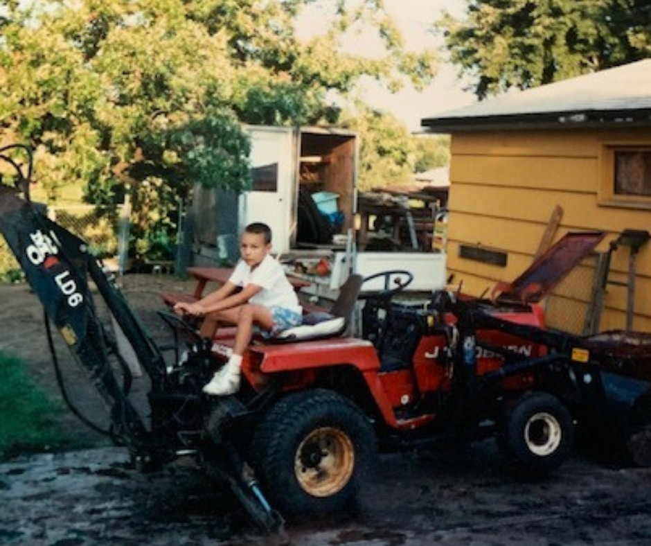 GoodmansonConst's tweet photo. For this Throwback Thursday we decided to take it back to when our CEO, Rick Goodmanson, was learning the trades! https://t.co/BsiQdfzynN