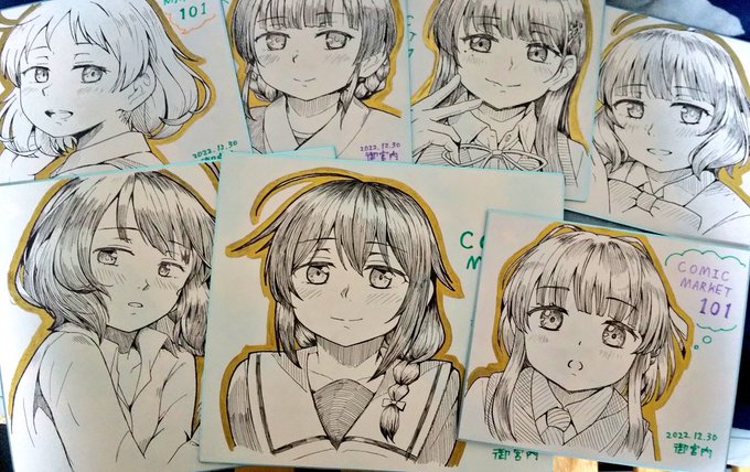 本日西館う-08aにて色紙屋さんしてます
他にはアクキーと既刊があります
よろしくお願いします 