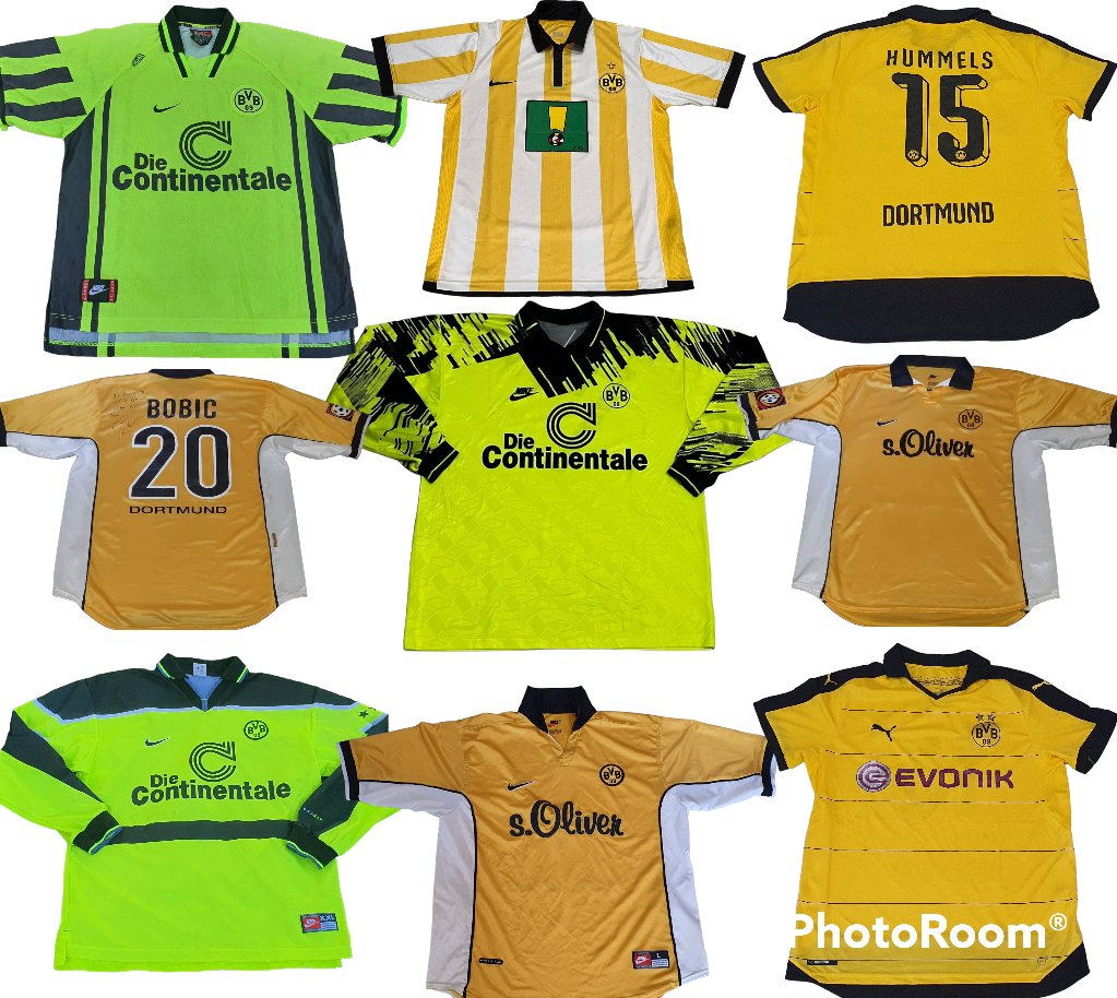 ShirtsMix's tweet photo. Yellow everywhere
All these BVB shirts are available for sale
#BorussiaDortmund #BVB #nike #puma #diecontinentale #SOliver #evonik #footballshirt #bobic #hummels https://t.co/4iNbTzTy37