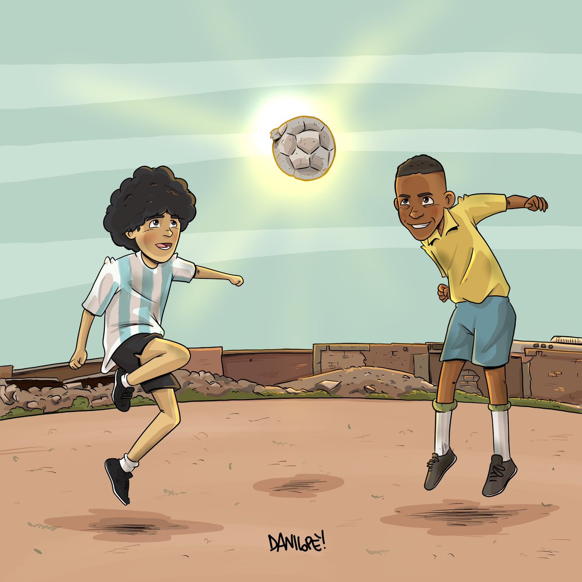 ❤️
_____
#Pele #Maradona #Argentina #Brazil #Brasil #football #comics #footballcomics #OReyPele #danilope