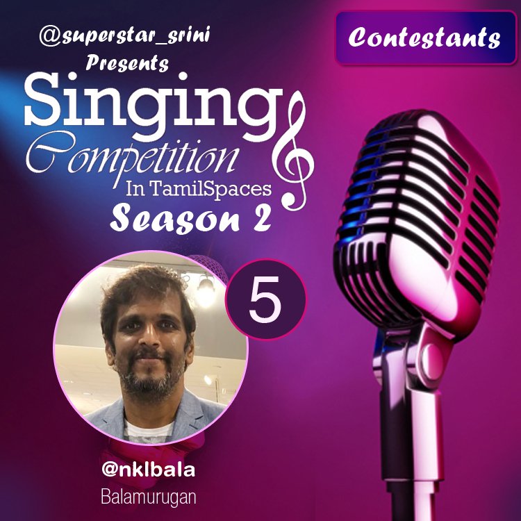 superstar_srini's tweet photo. Superstar_srini Singing Space Competition season-2 (#4SC2) 💖🎙🎼🎶🎵🎉
THE GRAND FINALE qualified contestant @nklbala
Congratulations Bala 🌻 🎊 👏🌻🌻💕💕🥁🥁🥁❤️ https://t.co/lnhNwnIG8h