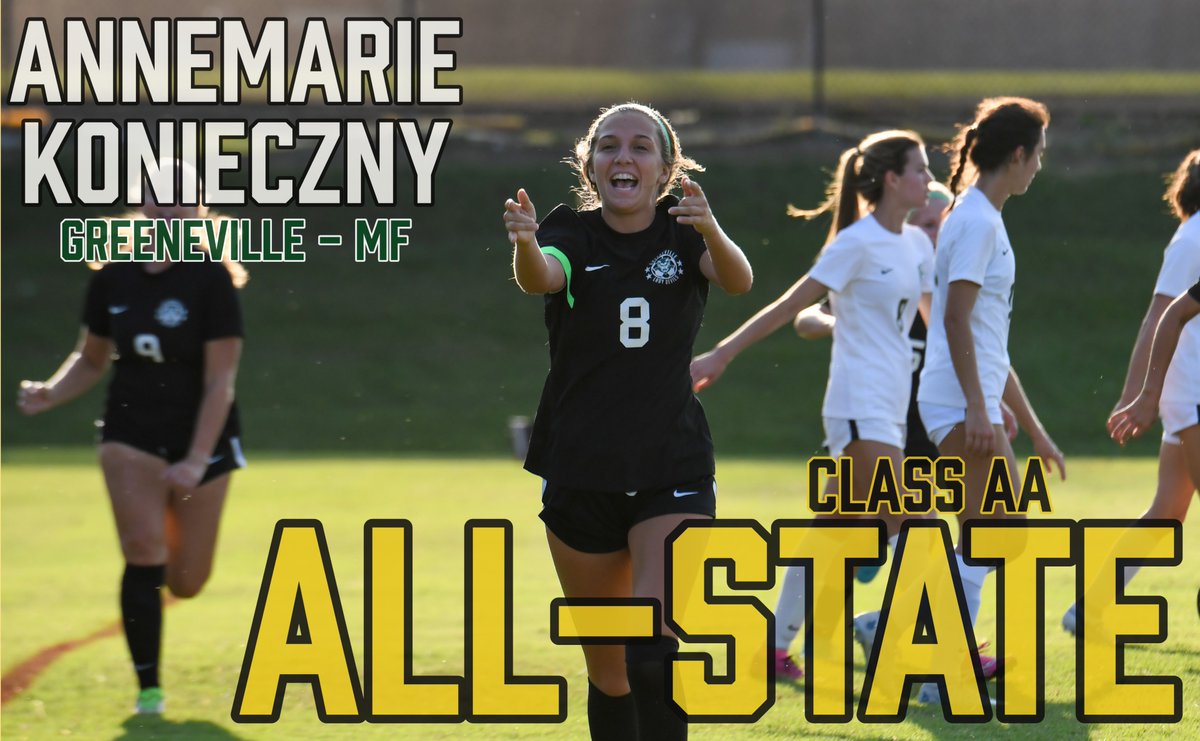 Congratulations to Greeneville's Annemarie Konieczny on being named to the Tennessee Sports Writers Association's Class AA Soccer All-State Team.