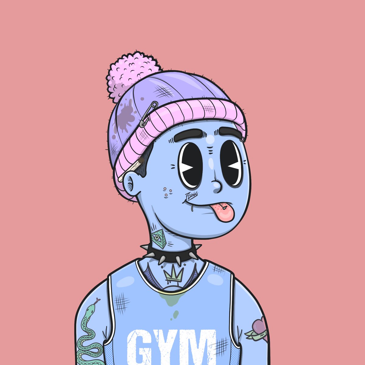 ParisAmado_'s tweet image. Least likely to show up for finals week but somehow he passed. S/O to the first graduation 🎓class of ‘23‼️

S/O the Freak Clique gotta represent 

#NFT #flunksonflow #graduatedflunk @flunks_nft