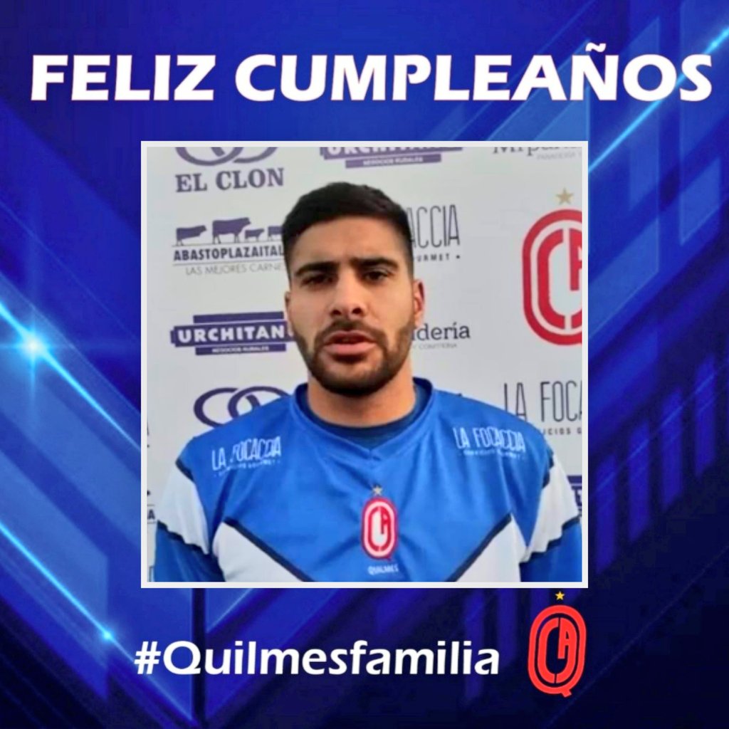 Saludamos a Facundo Camejo, hoy esta cumpliendo años! Salud Camegol Campeón 🔵⚪️🔵🎂 #quilmes2022