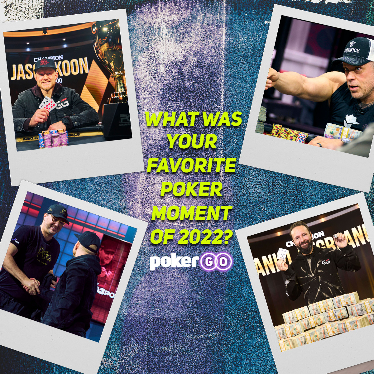PokerGO's tweet photo. We want to know...
What are your top poker moments from 2022?
Drop your answers in the replies and we'll post some of our favorites as we ring in the new year together! https://t.co/AJ0l3N3TSi