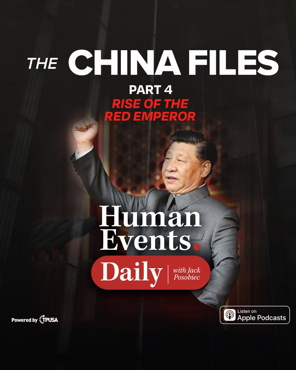 JackPosobiec's tweet photo. BREAKING: THE XI JINPING FILES JUST DROPPED 

Part 4: Rise of the Red Emperor 

LISTEN: https://t.co/6xLXQVsAmQ

WATCH: https://t.co/3RZOI9gIGV https://t.co/JeSGc5stUI