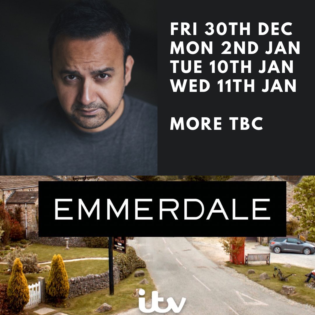 Super excited to announce I’ll be starting in a new semi-recurring role in @emmerdale on @itv Got the chance to work with some amazing cast and crew. Big love to all who made this happen: @thenarrowroadco @RozzyLloyd @FayeStyring @ITV 📺🎥🙏🏼