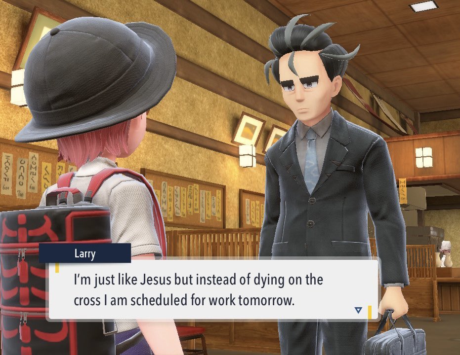 stardomyx's tweet photo. Deep down. We are all Larry. 💼

#PokemonScarletViolet #PokemonViolet #pokemonscarlet https://t.co/hqNTFJ29PZ