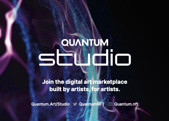 Why Quantum Studio? The marketplace built by artists, for artists 
1/5🧵