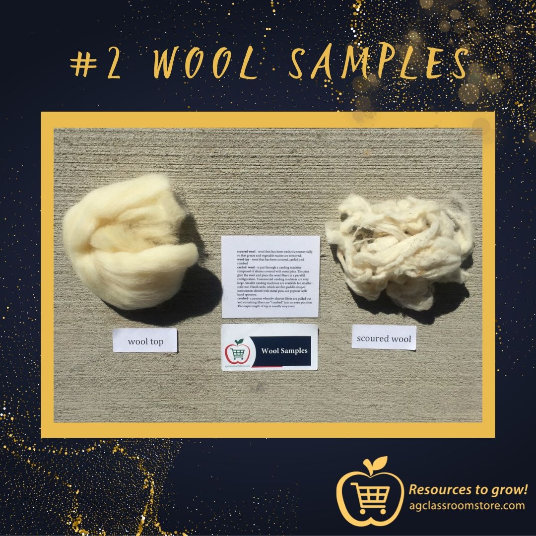 resourcestogrow's tweet photo. #2 Wool Samples https://t.co/gRuFami3i6
Use these samples to show your students what minimally processed wool looks like. 🐑

#2022top15 #classroomreadykits #webringagtotheclassroom #agclassroomstore #resourcestogrow #agliteracy https://t.co/hvV2CuxYIP