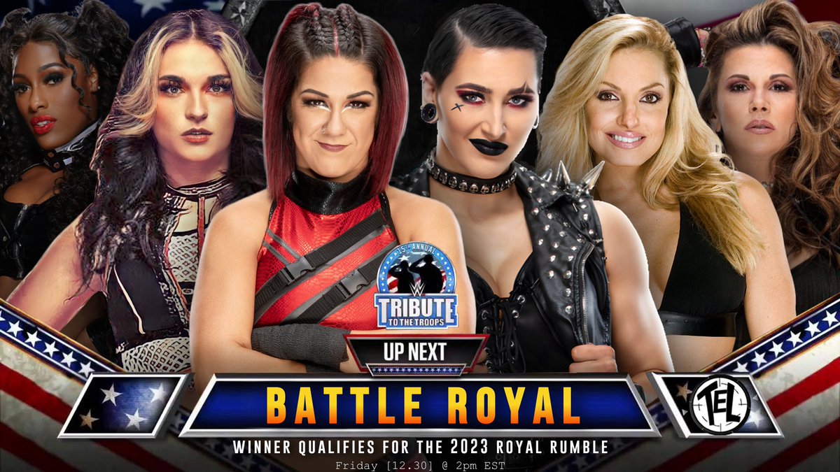 Another match that has been confirmed by AWRW Officials, there will be a Battle Royal set where the winner will be qualified to the 2023 AWRW Royal Rumble Match!
-
Will Lash Legend, Jamie Hayter, Bayley, Rhea Ripley, Trish Stratus or Mickie James win this Battle Royal? https://t.co/A9lqu1Tf92