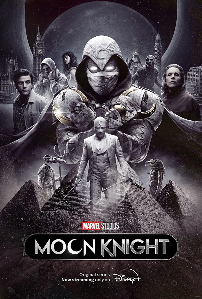 Olivesznmma's tweet photo. Moon Knight (Disney+)

Oscar Isaac stars as a person with (DID) and also an avatar for an Egyptian God. A lot of mystery at the start, some great twists along the way which explain the reason for his for his (DID) and more.

Great acting performance throughout.

9.0/10 https://t.co/UdiupKgOn5