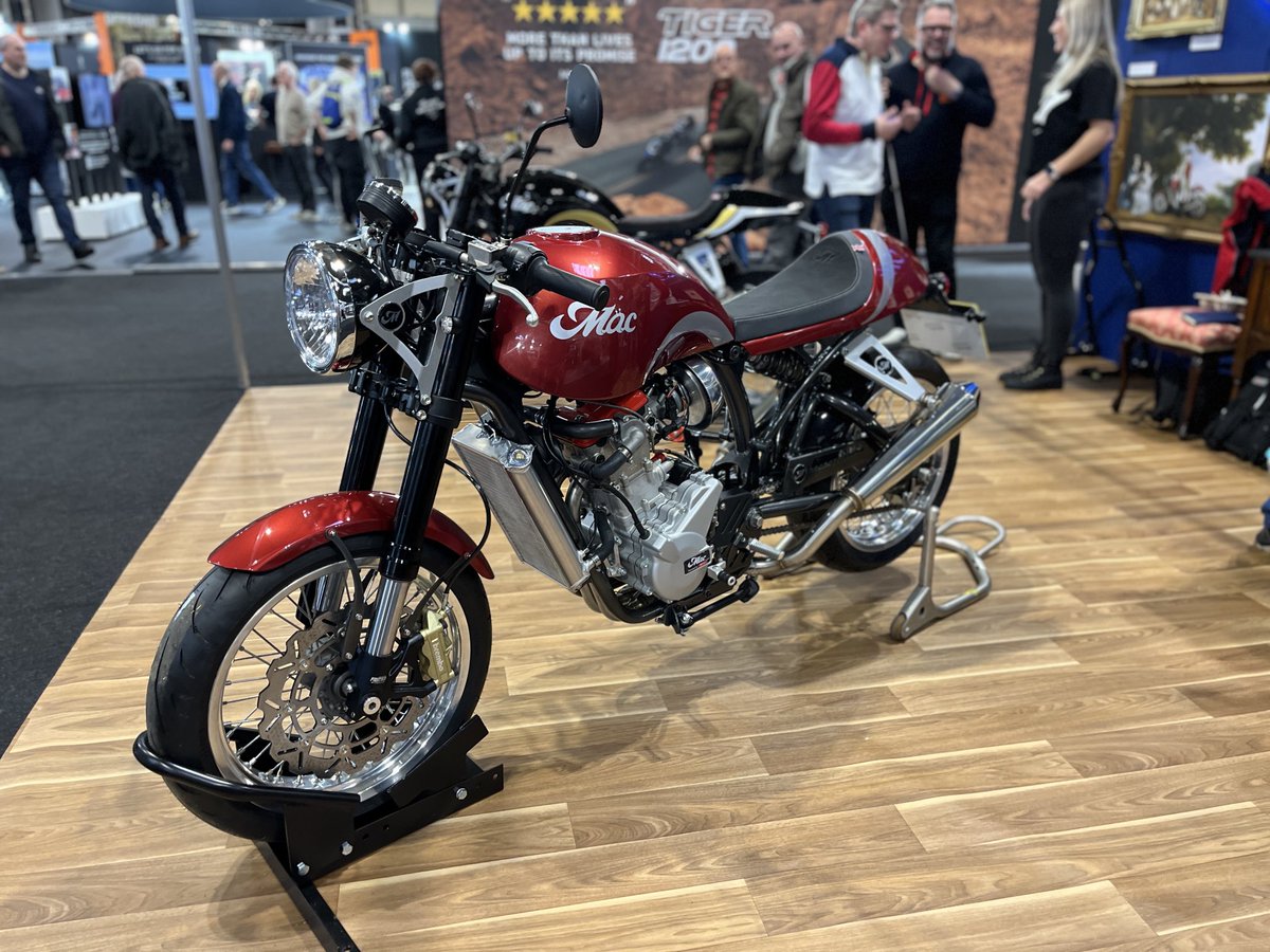 mototingle's tweet image. Id love a go on the Mac Ruby.
Completely revised from the 2018 prototype.
Built in Yorkshire. Husky engine, UK electronics, Portuguese seat, hand made Italian Twin Exhaust
mac-motorcycles.com/the-ruby/ #MacRuby #MacMotorcycles @macmotors