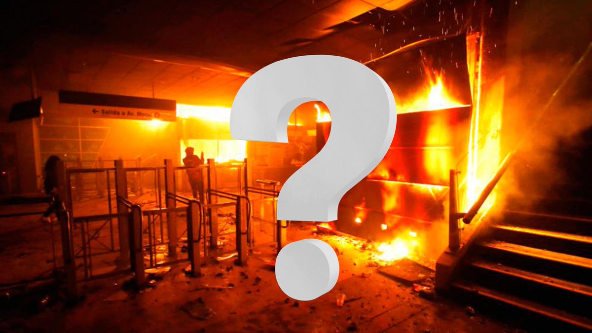 SCarmignoto's tweet photo. Más de 70 estaciones de Metro quemadas y quieren hacerles un homenaje permanente en la Estación Baquedano? Es como hacer una plaza Bin Laden al lado de las Torres Gemelas… Impresentable. https://t.co/hXW4GvpnjM