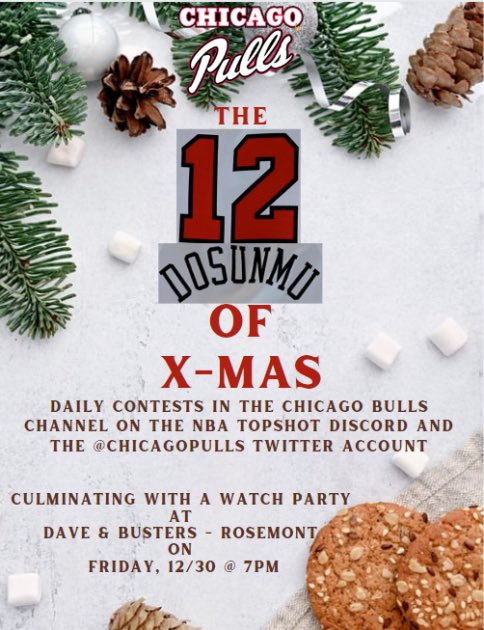 It's Day 11...the final day before our watch party

Have an All Star Standard Pack! 

(1 more being given away in the <a href="/chicagobulls/">Chicago Bulls</a> channel in <a href="/NBATopShot/">NBA Top Shot</a> Discord)
 
-follow us
-❤️like
-♻️retweet
-comment your TopShot username
-tag somebody

Winner chosen tomorrow night!