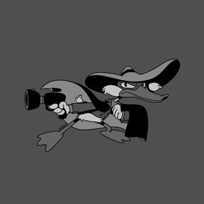 A couple Darkwings I drew. Hmm, maybe there's an 'Into The Darkwing-iverse' story here... 