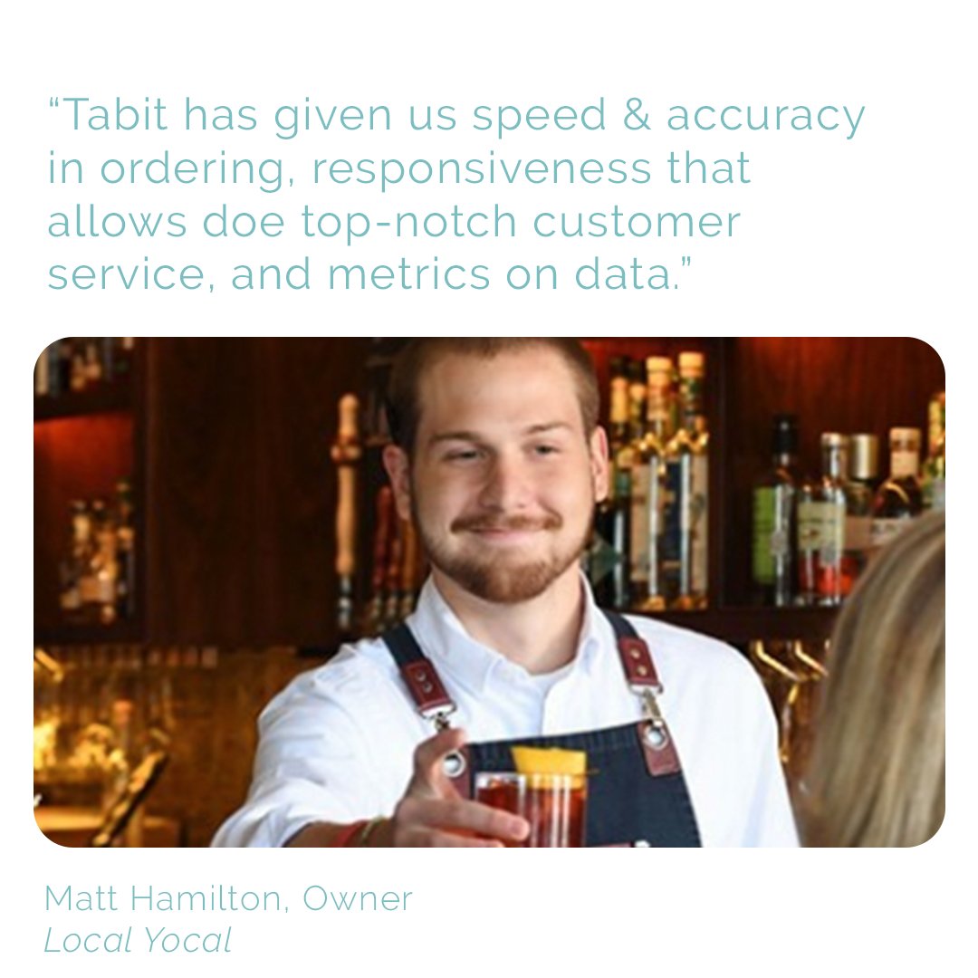 Tabit_Cloud's tweet photo. Local Yocal relies on the speed and accuracy of mobility to run their restaurant operations  🙌

A #NOTEWORTHY take on Tabit's tech at work in #LocalYocal 📝 

#TabitTestimonial #Testimonial #LocalYocal #TexasBBQ #TexasStyle #FortWorth #Dallas #Texas https://t.co/GbwCvzAIFk