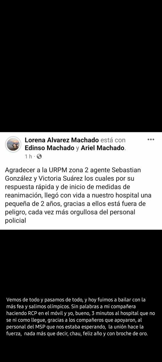 La.banda de URPM El Cabo González la Cabo Juárez <a href="/Minterioruy/">Ministerio del Interior</a> <a href="/Luisaheber/">Luis Alberto Heber</a> la verdad sin palabras al MSP de Maldoando sin palabras lo que podía haber sido el pero fin de año para una familia se transformó en algo feliz gracias <a href="/MSPUruguay/">Ministerio de Salud Pública – Uruguay</a>