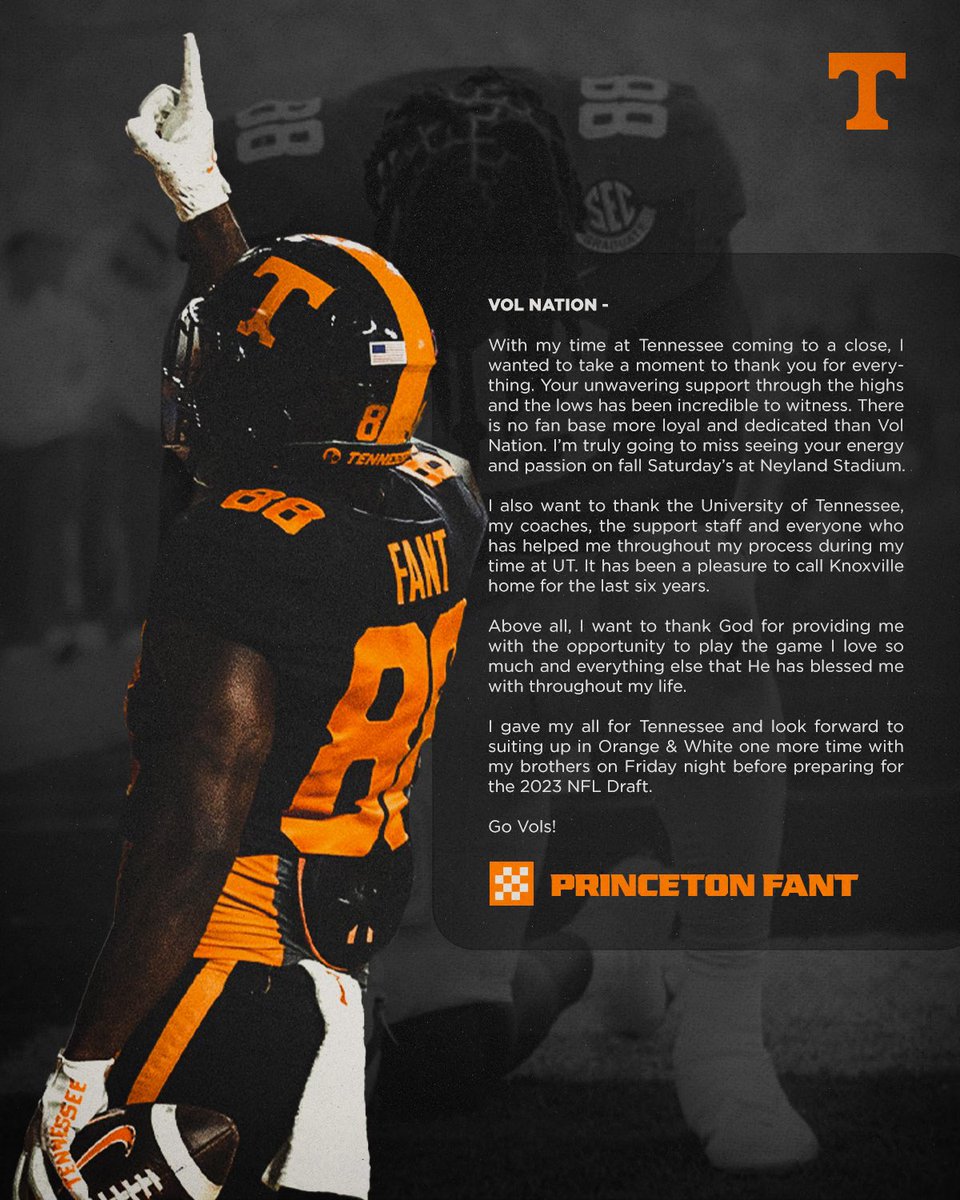 Thank you Father Thank you Vol Nation! 🙏🏾🍊