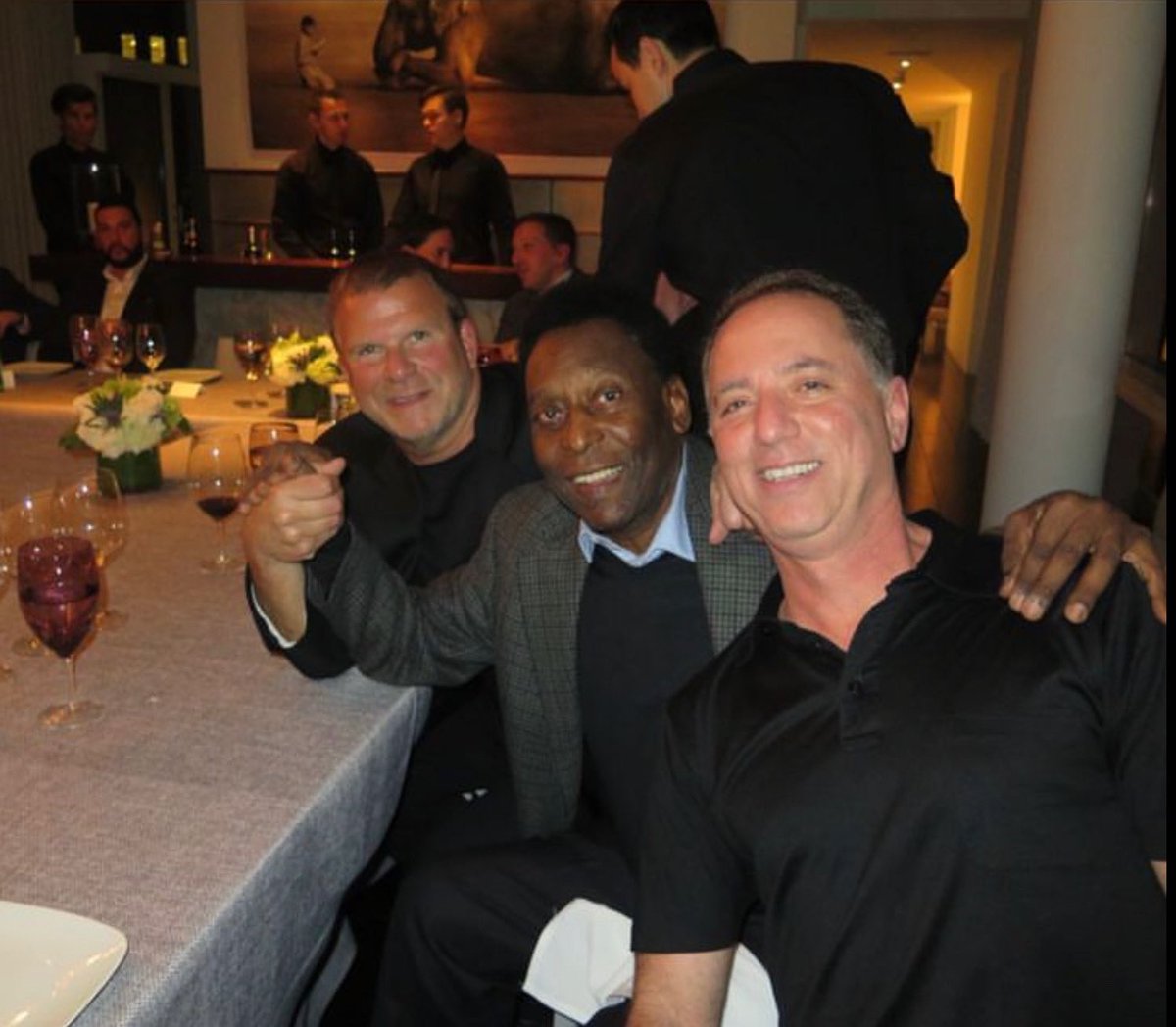 .@HandlerRich and I had the pleasure of hosting @Pele for dinner in NYC. He was truly the best to ever play. May your legacy live on for many generations to come. Rest in peace my friend.