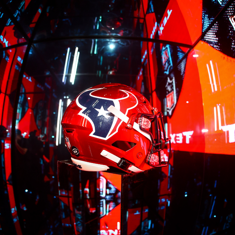 HoustonTexans's tweet photo. H-Town: 🗣 Update your uniforms 

Cal McNair:  ✍️