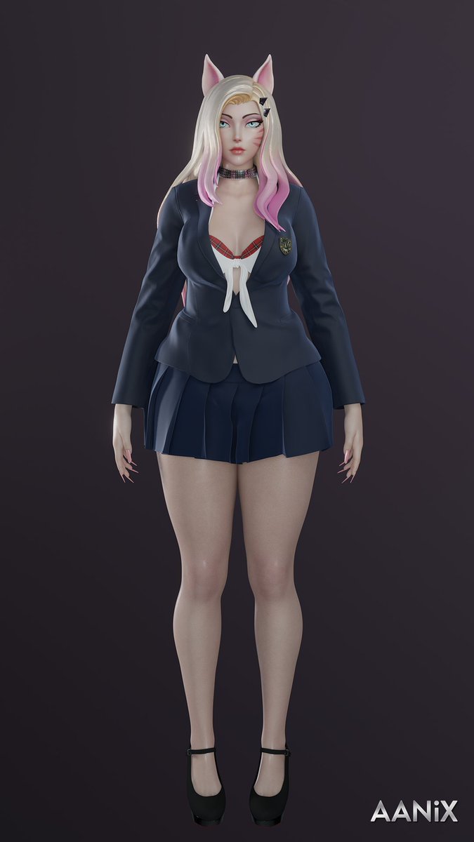 AANiX on X: Made up this logo for the next anim 😆 Youre going to school,  Ahri! t.coW0GN1aFqaY  X