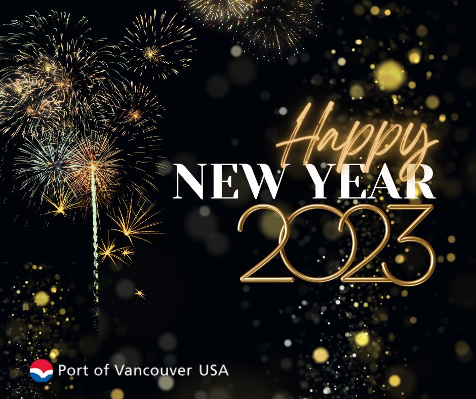 Wishing you a safe &amp; Happy New Year! 
#portvanusa will be closed for receipt and delivery of cargo on Jan. 2, in observance of the New Year’s holiday. Vessel activity will also be affected on Jan. 1, which is an ILWU non-working holiday. The admin office will be closed on Jan. 2.