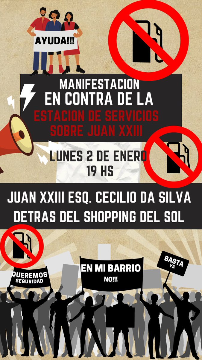 Este lunes nos unimos a l@s vecin@s del barrio Las Lomas para proteger nuestras barrios, la ciudad y nuestras vidas.