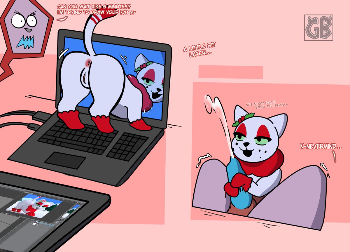 GoagandBat's tweet photo. It's a cat made of candy, doing a cute song and shaking her rear, had to draw her lol
Junipurr belongs to @acstlu https://t.co/Zb5EXoIPIa
