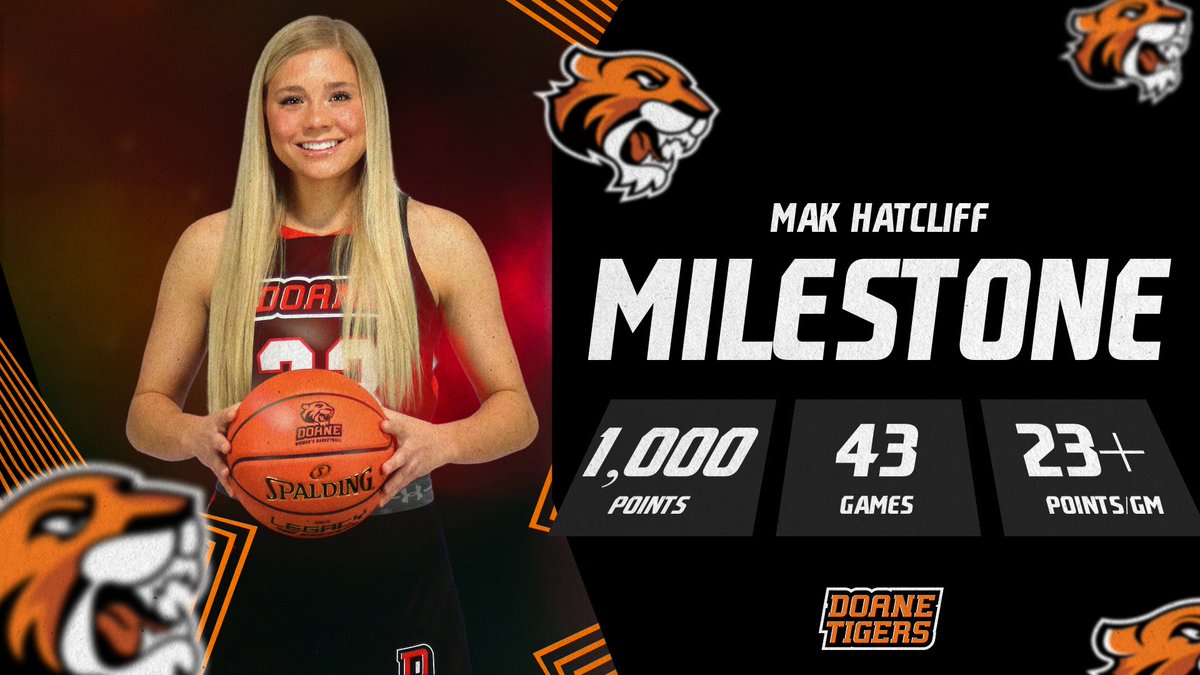 DoaneAthletics's tweet photo. No one has done it quicker in Doane basketball history, men or women! Congrats @makhatcliff 
#DoaneWBB https://t.co/nCHepahY8z