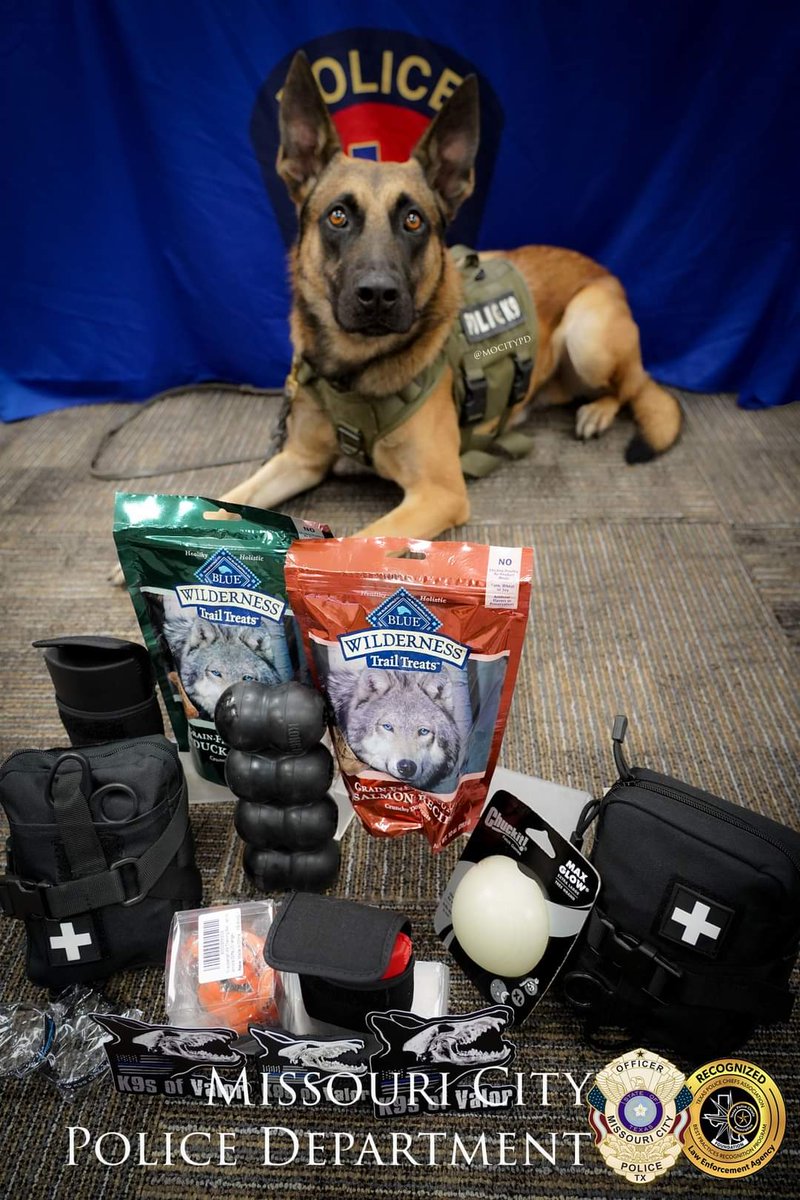 a HUGE THANK YOU to <a href="/k9sofvalor/">K9s of Valor</a> for having MCPD's K9 Unit in mind for these life-saving trauma kits and Narcans!