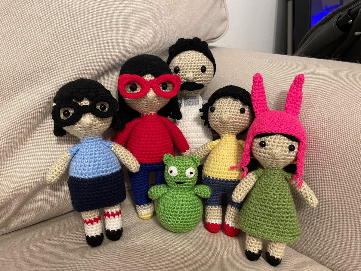 jackie_nx's tweet photo. Crochet Bob’s 🍔 https://t.co/7HlwJUGTxX